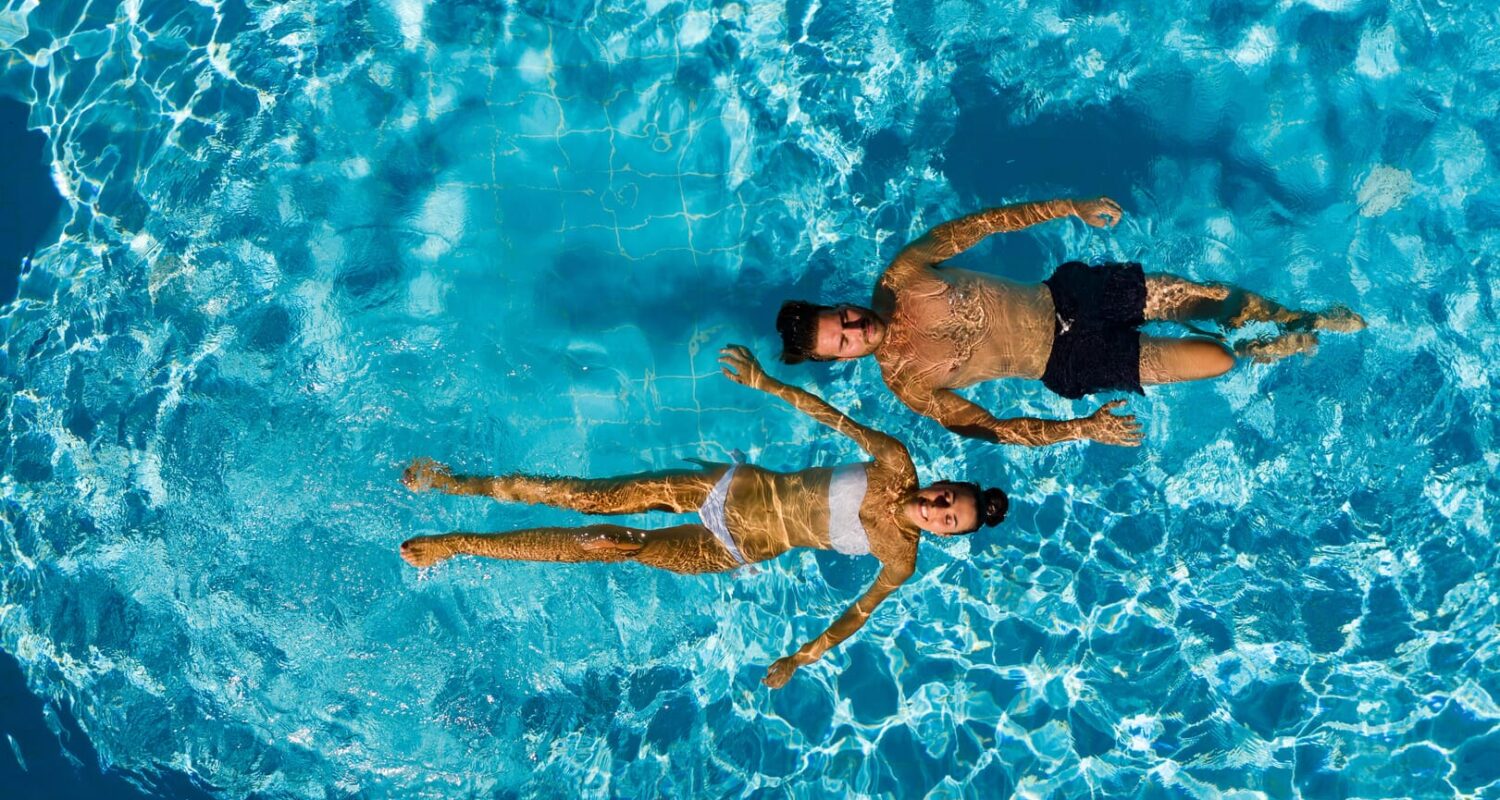 Ospiti rilassati nelle piscine termali