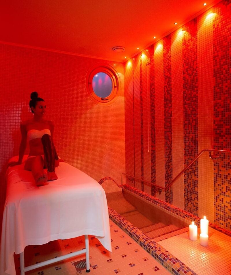 Ambiente caldo e rilassante da spa
